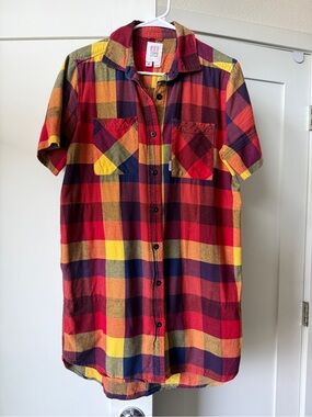 Plaid Shirt Dress, Size M by Topo Designs